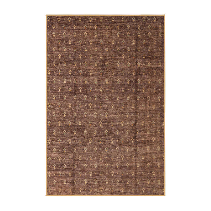 Tapis abstrait 100% lavable à la machine 4433, Rectangle de 5 pi x 8 pi