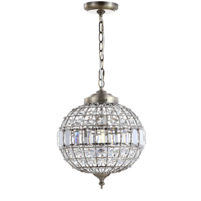 Tatianna 1 - Light Antique Brass/Clear Pendant