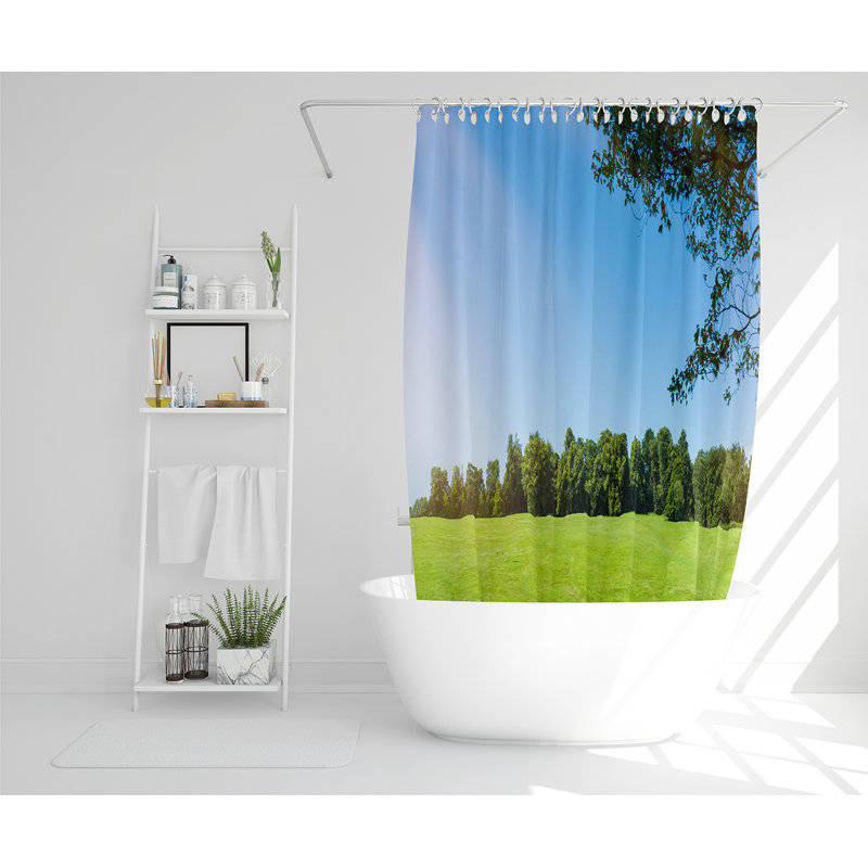 Eliverto 13 Piece Polyester Shower Curtain Set
