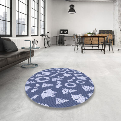 Tapis de la zone bleue en laine