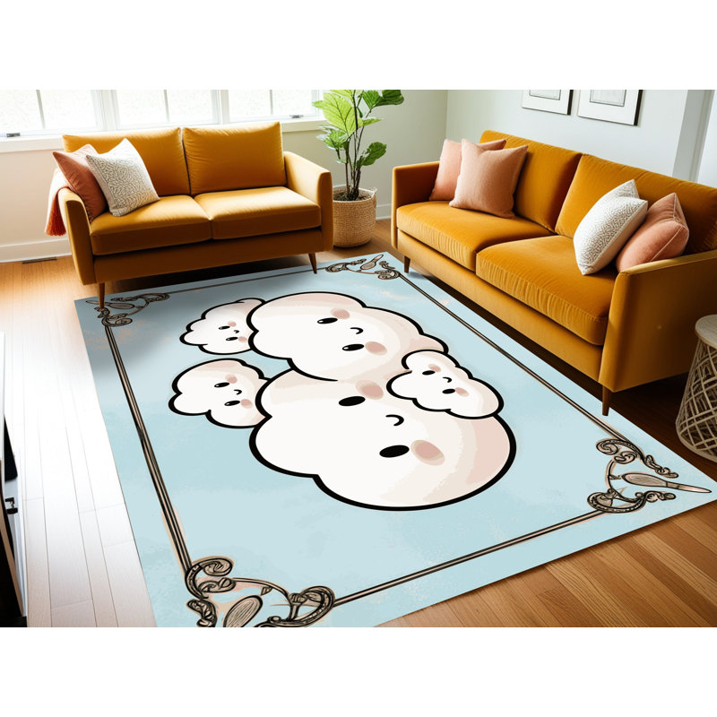 Tapis pour chambre de bébé Zoomie Kids, Rectangle 6 pi x 9 pi