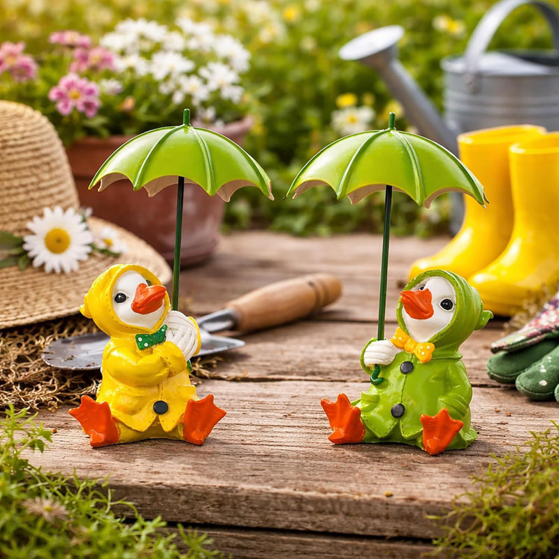 Tilly-Mae Animals Weather Resistant UV Resistant Resin Garden Statue