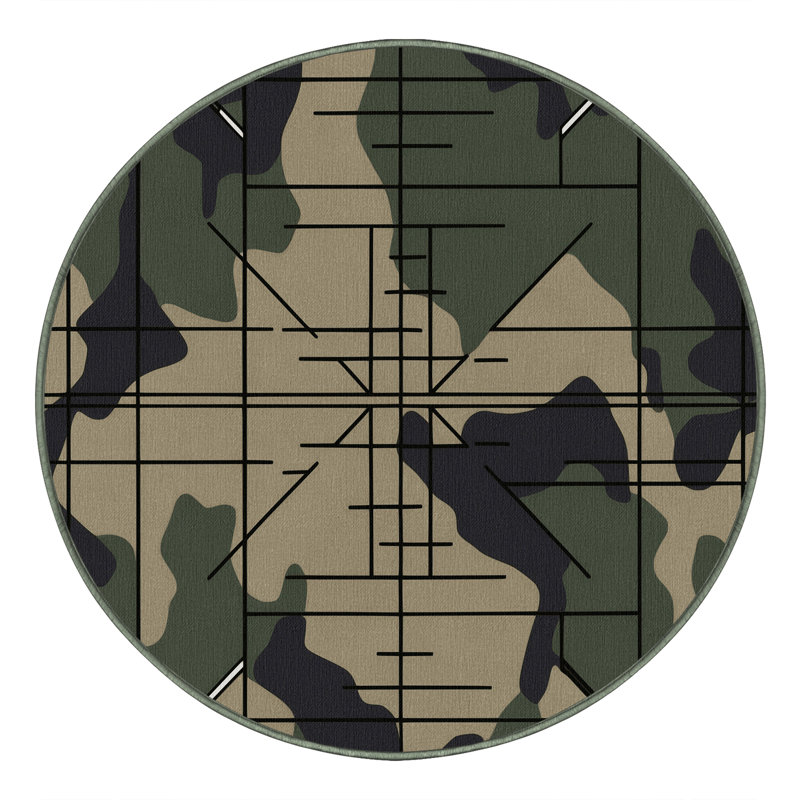 Tapis camouflage Vector, Rond 3 pi