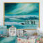 «Penguins Ice Landscape», impression sur toile encadrée-797223432-797223431