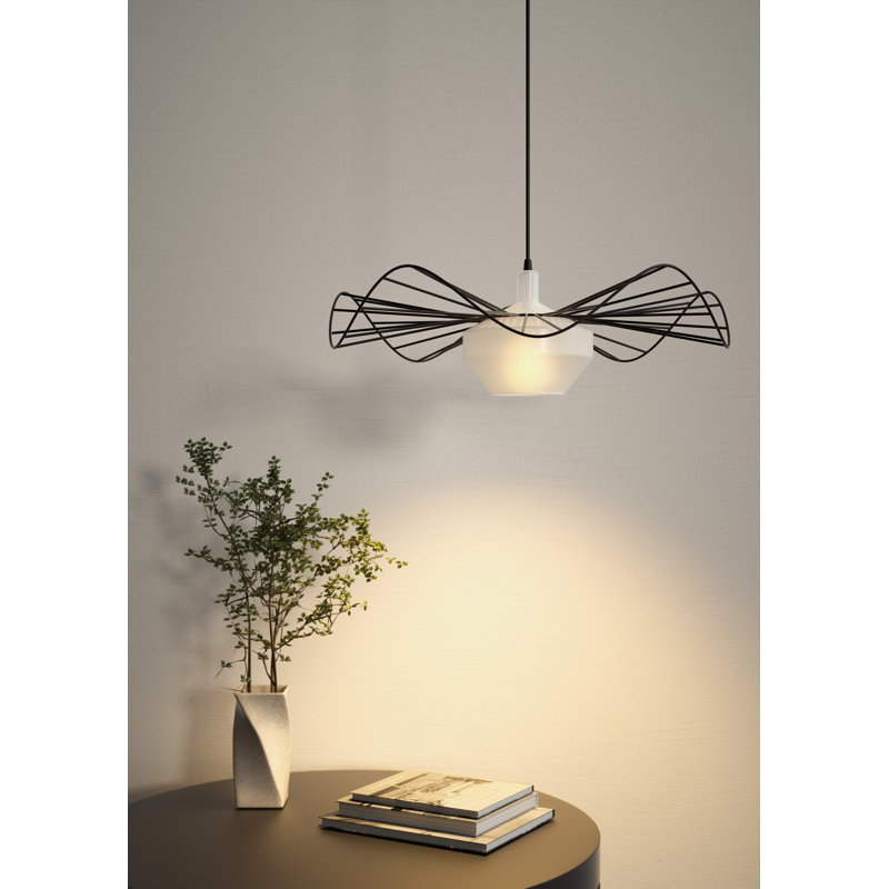 Luminaire suspendu géométrique simple à 1 lumière