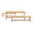 Outdoor 3-Piece Picnic Table Set, Contemporary Acacia Wood Patio Dining Set With Benches - All-Weather & Compact For Balcony, Deck, Camping
