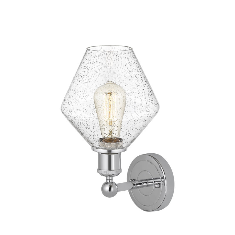 Amylea Steel Armed Sconce, Polished Chrome