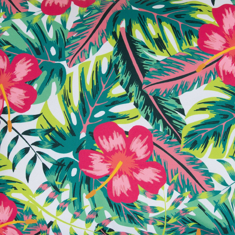 Indoor / Outdoor Floral Multi Square Throw Cushion With Filling