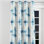 Rideaux Modern Window - rideau à œillets à motif écossais bleu clair - 1 panneau