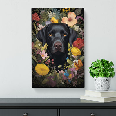 Labrador Retriever Rococo - Art Prints - Wrapped Canvas