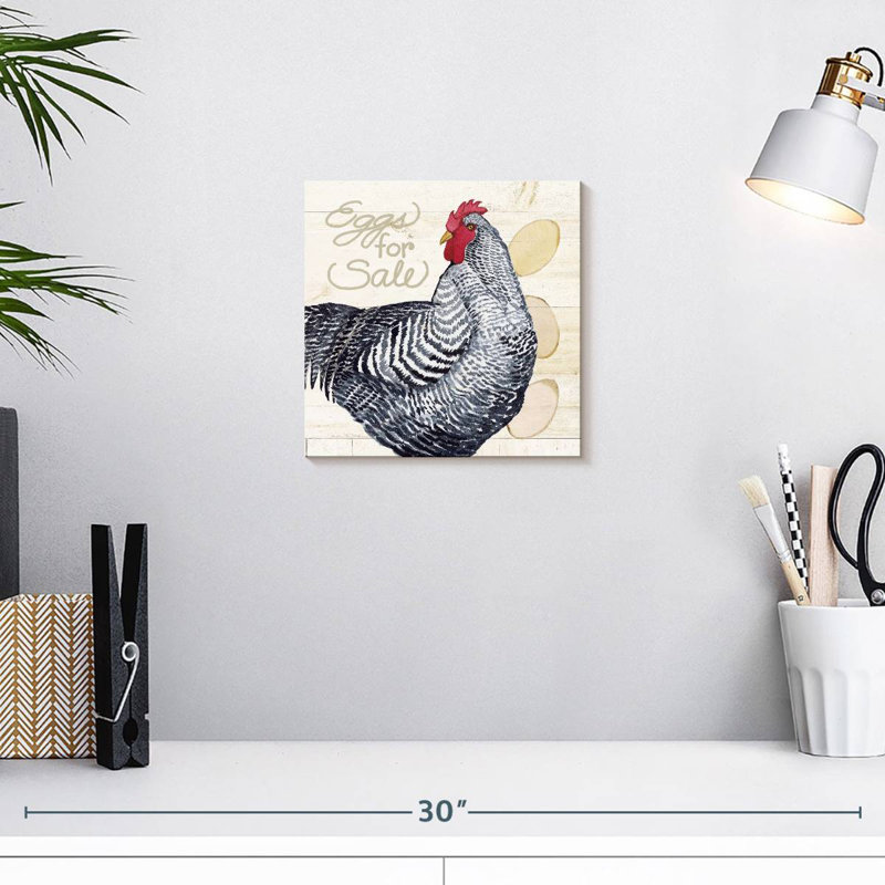 Poulet vivant à la ferme, H 10 po x l 10 po