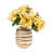 Glass Vase Glass with Hand-applied Textured Swirl Detailing.-1927357095