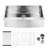 33"X21"X10" Apron Sink - Stainless Steel, Single Bowl, To Dents And Rust, Stain- Design Aspect, Easy Clean, , 16 Gauge Interior Feature, Gauge, Nickel