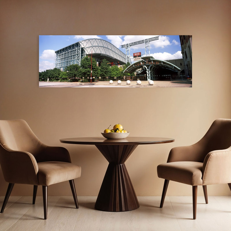Baseball Field Minute Maid Park Houston Texas USA by Dan Merkel - Wrapped Canvas Panoramic Print, 40.64 cm H x 121.92 cm W
