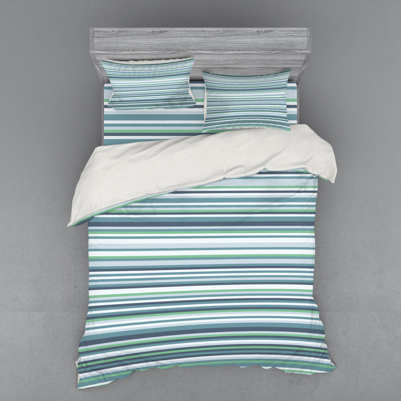 Ensemble de housse de couette en microfibre moderne et contemporain, Housse de couette grand + 3 pièces supplémentair