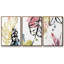 No Deckle Tropical Moderne II, ensemble de 3 toiles encadrées sur toile-97710848-97710851