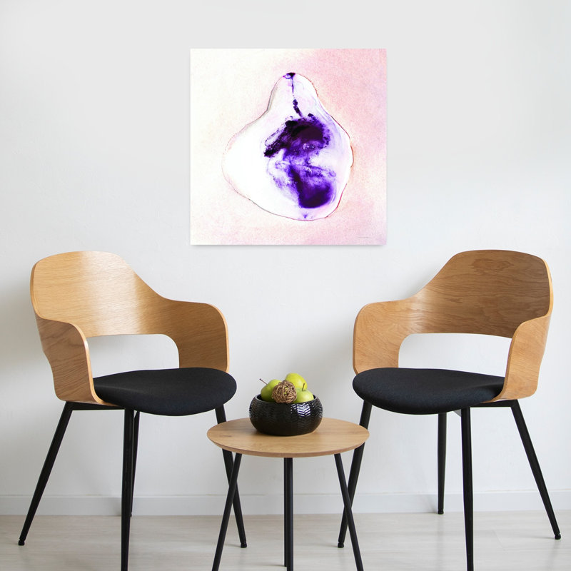 «Half A Pear», art contemporain abstrait, H 24 po x l 24 po
