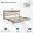 Francille Upholstered Bed Frame with 2 Drawers, 2-Tier Storage Headboard with Side Pockets-1327195161-1288052886