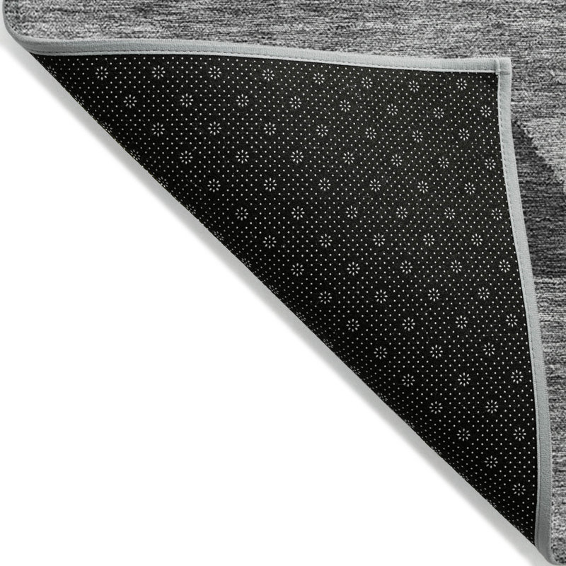 Tapis extérieur lavable gris anthracite et argenté 5 pi x 8 pi Southwestern