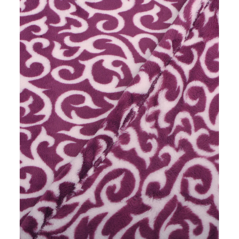 Nika Throw Blanket, Magenta