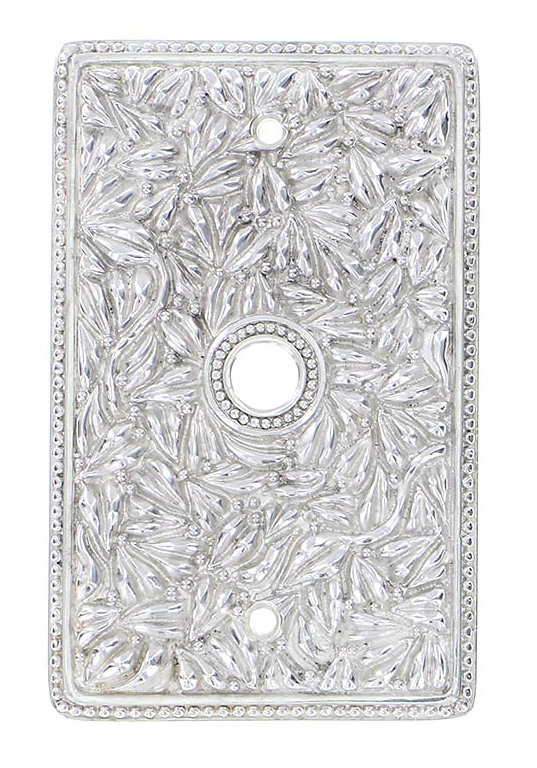 San Michele 1-Gang Coax Wall Plate, Polished Nickel