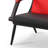 Faux Leather Waiting Room Chair Reception Sofa with Metal Frame-99274335