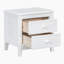 Ensemble de chambre à coucher 3 pièces Yareli, lit plateforme double en bois et deux tables de chevet-122531450