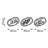 Elegant Decorative Metal Wall Accessory Set (3 Pieces), Black Finish, 17.7 x 23.6 inches | 100% Metal, Thickness: 0.06 inches | Perfect for Home Decor, Living Room & Office Wall Art, Stylish & Durable Design