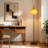 59" Arched Floor Lamp With Bulb