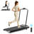 Under Desk Walking Pad Treadmill with Handle Bar and Adjustable Incline, 265 LBS Capacity