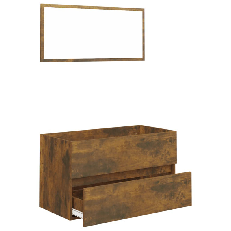 Worthen Wall Under Sink Cabinet, Light Brown