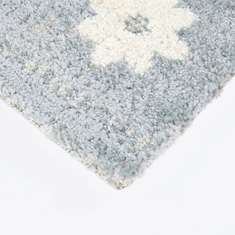 Tapis floral texturé pour enfants Plumier, 5 pi 3 po x 7 pi