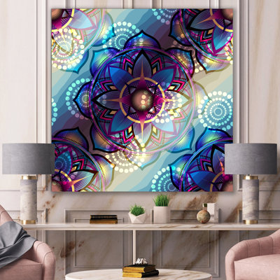 Modern MandaLa - Reproduction d'art graphique sur toile
