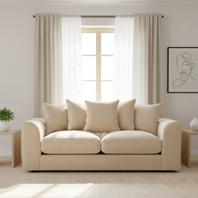 3 Seater Velvet Sofa