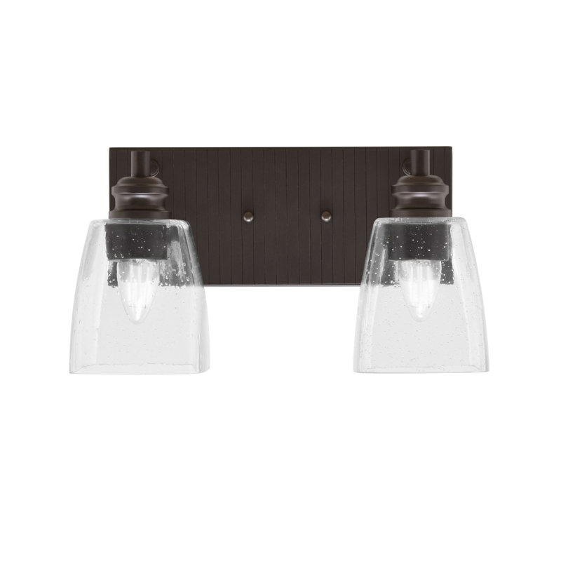 Éclairage pour meuble-lavabo 2 lumières Auhert, Transparent, Espresso