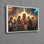 Art mural en toile spirituelle en coton représentant Jésus entouré de saints pour une décoration intérieure moderne et une inspiration religieuse