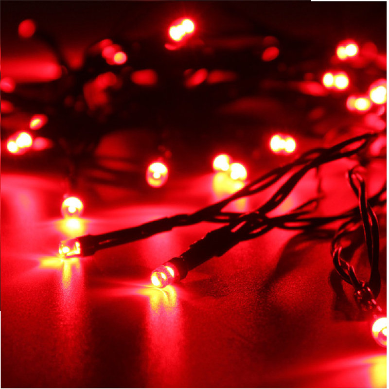 Mini guirlande de lumières DEL 17,06 po Ber, Rouge