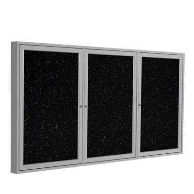 Enclosed Recycled Rubber Bulletin Boards Ghent Vinyl Enclosed Cabinet Bulletin Board