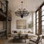 Lustre noir 47 po
