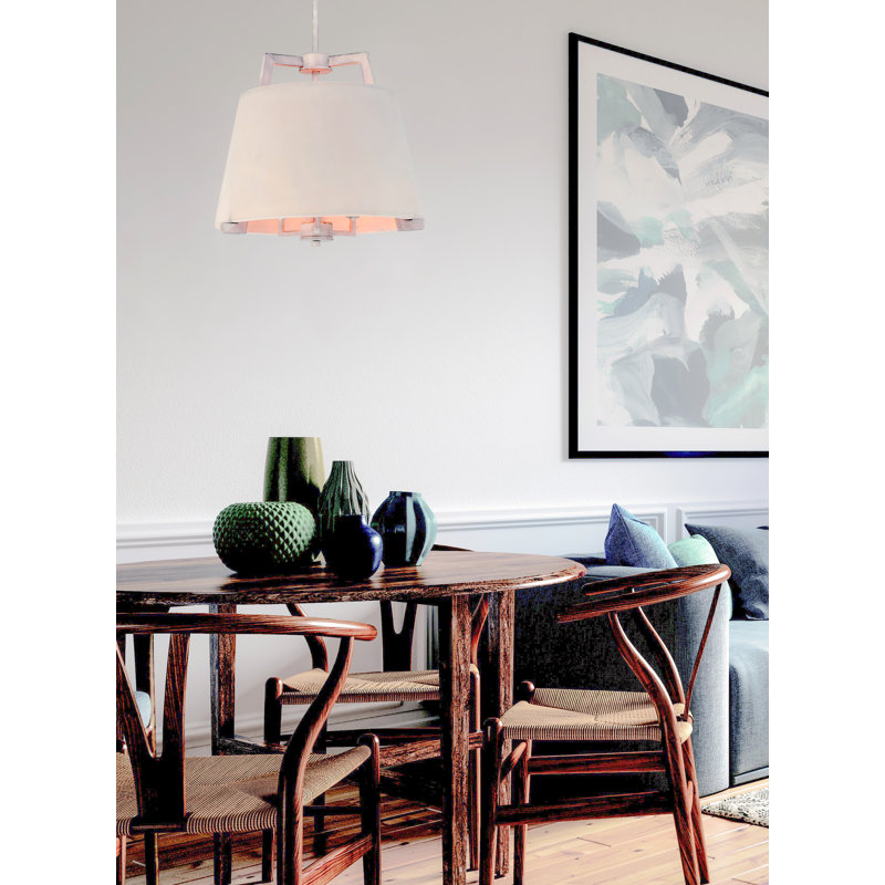 Luminaire suspendu tambour 3 lumières unique Barney