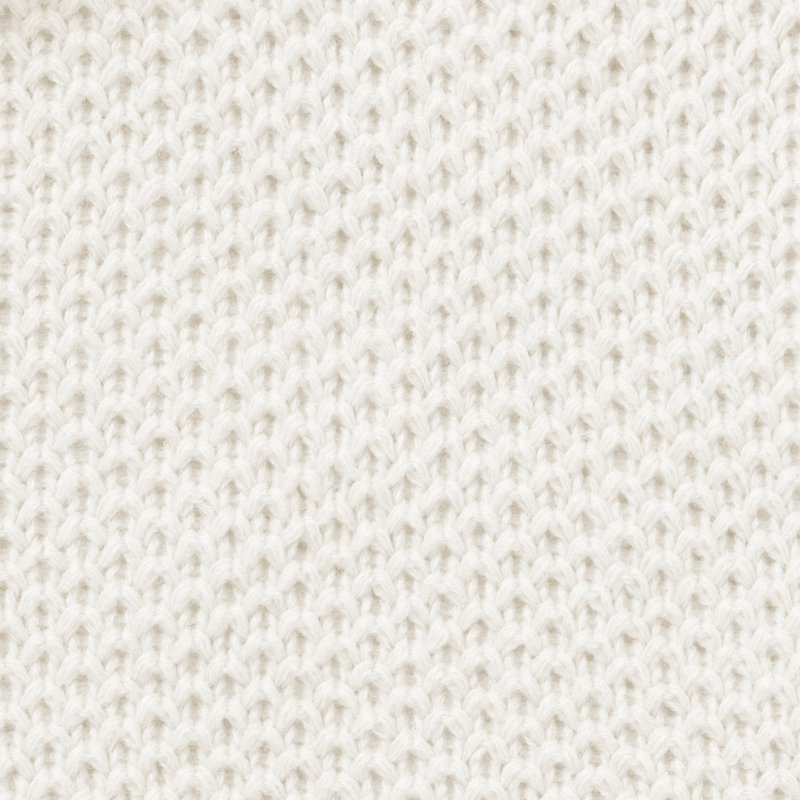 Jeté à pompons, Blanc