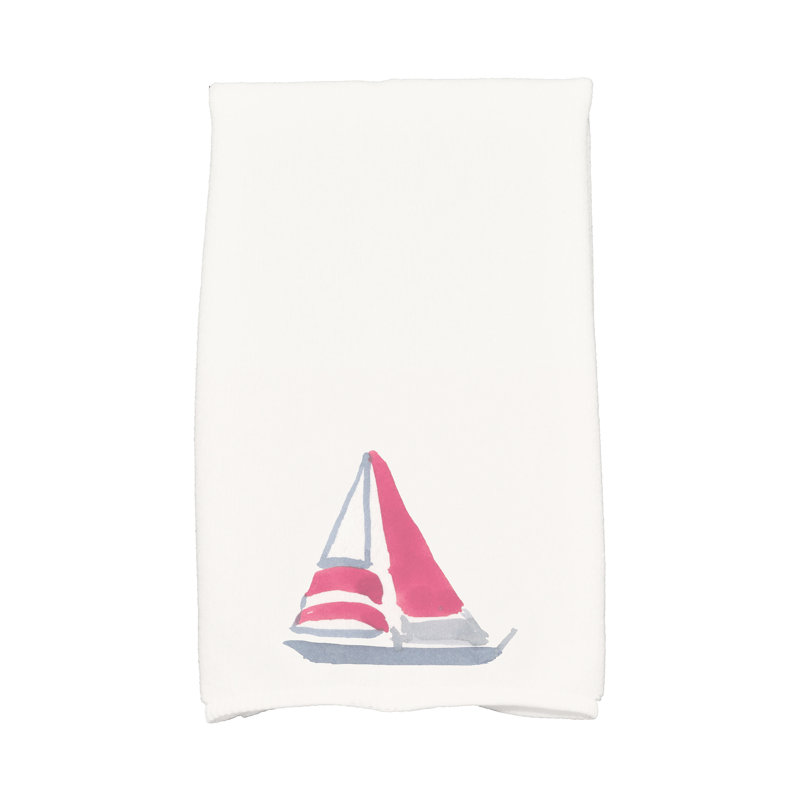 Serviette de bain à imprimé géométrique Aksel, Ivoire