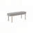 Chenille Upholstery Sleek  Bench