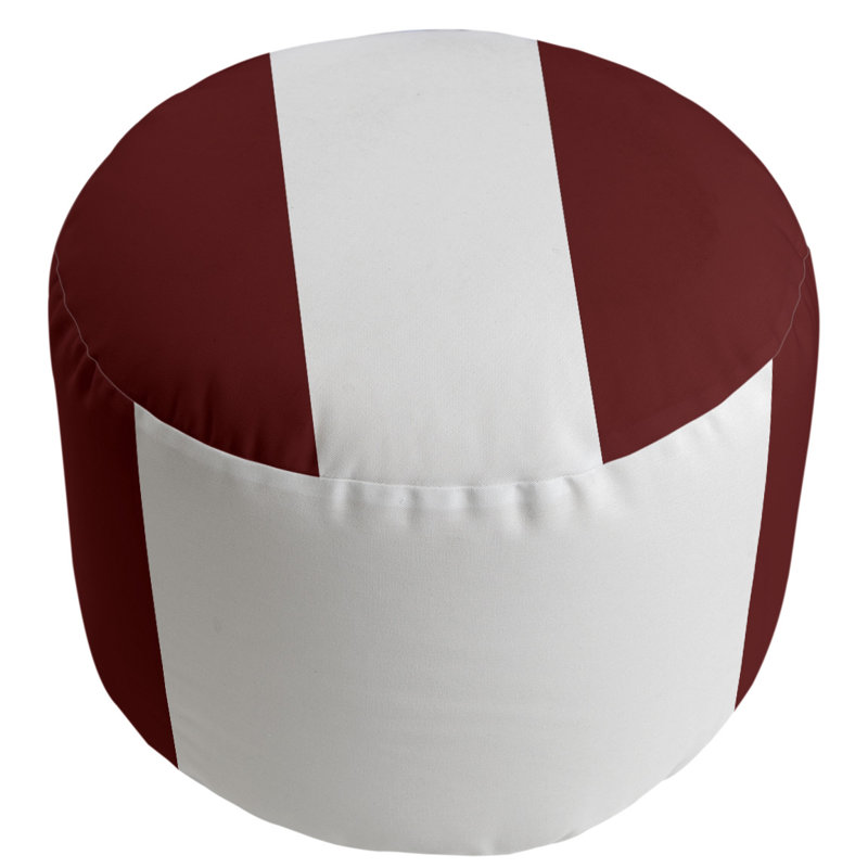Mélange de polyester à rayures rondes 20,5", Marron / blanc / marron