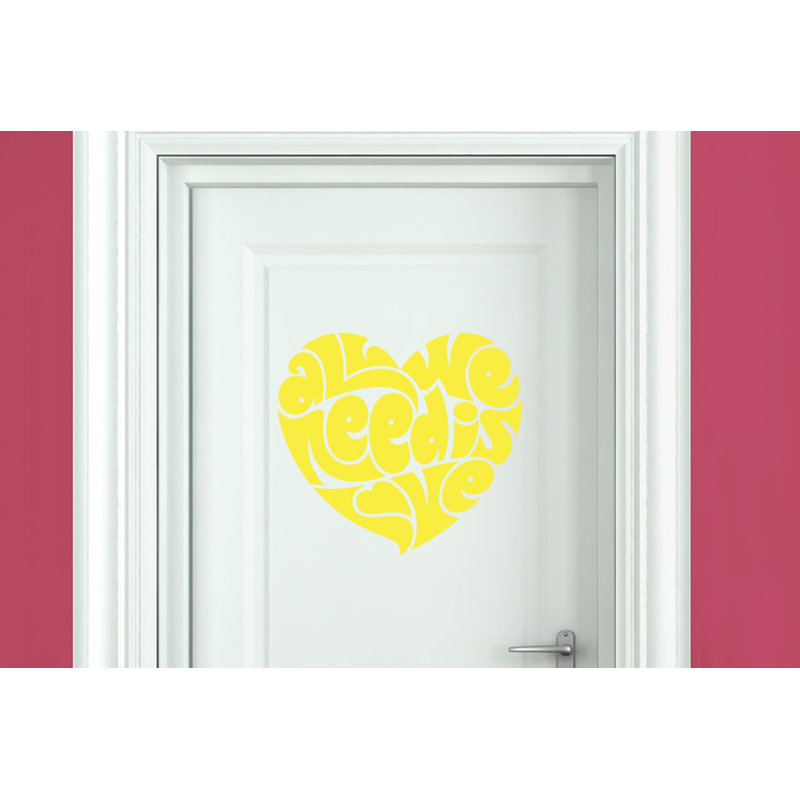Wall Decal, Bright Yellow