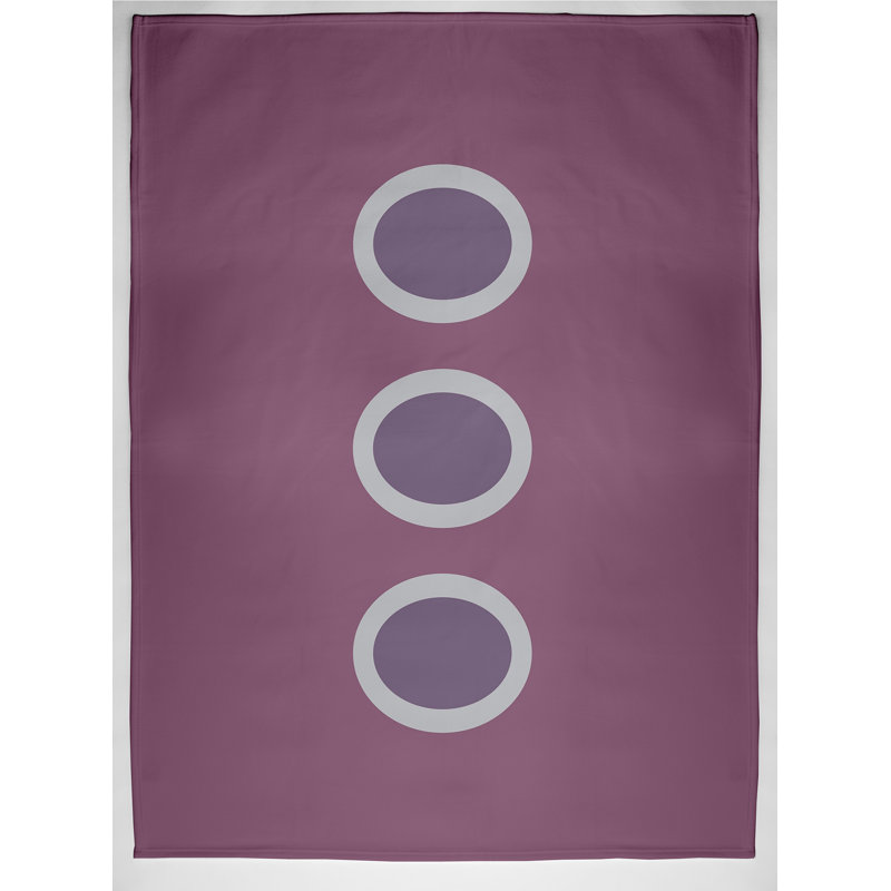 Elzy Plain Weave / Muslin Throw Blanket, Purple