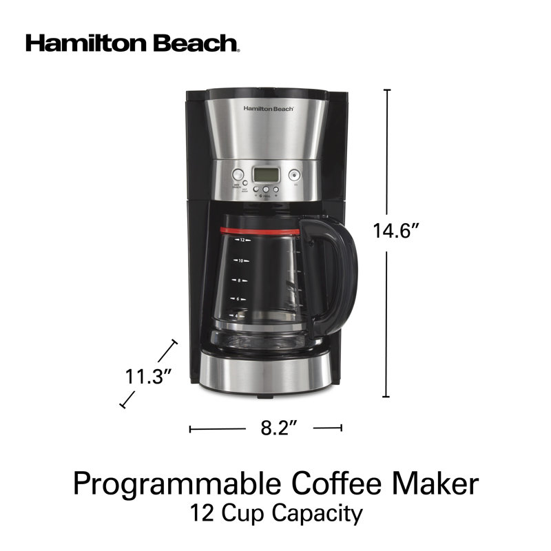 Cafetière programmable Hamilton Beach® d'une capacité de 12 tasses