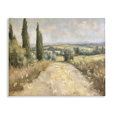 Toile de paysage champêtre, design par Petal Prints Design