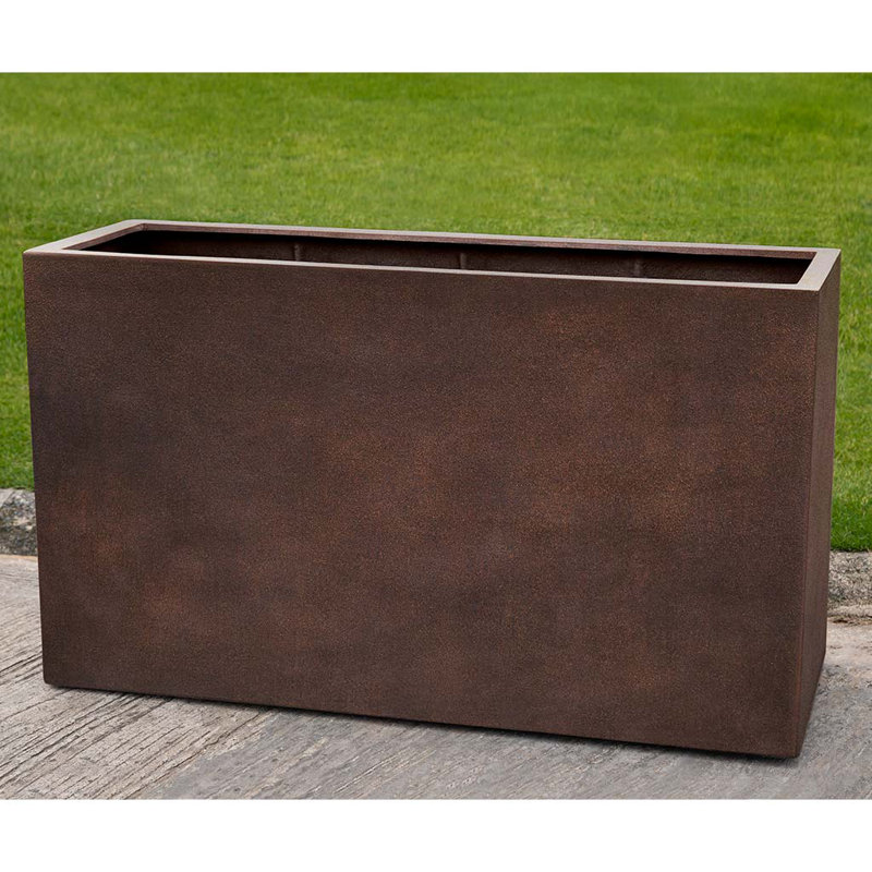 Boîte à fleurs pour fenêtre Riemer, H 35,5 po x l 59 po x P 17,75 po, Rouille clair