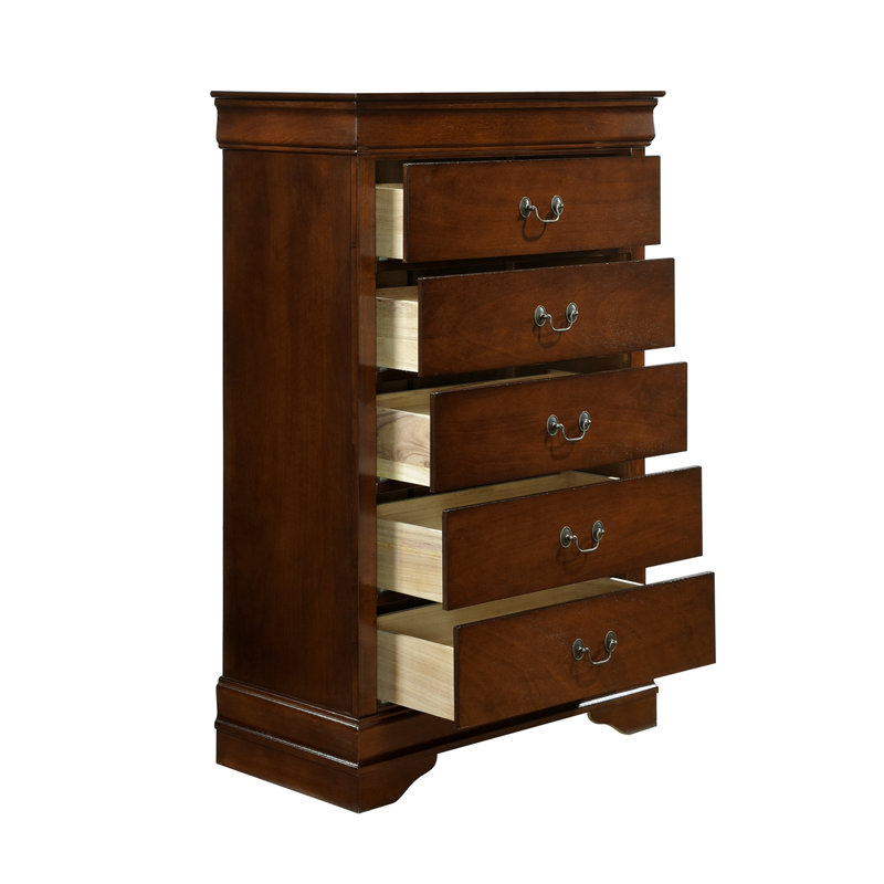 Waynesburg 31.5'' W 5 - Drawer Chest, Brown Mix